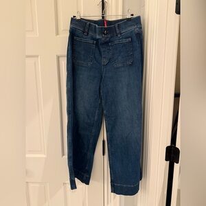 SPANX Women's Straight Leg Blue Jeans